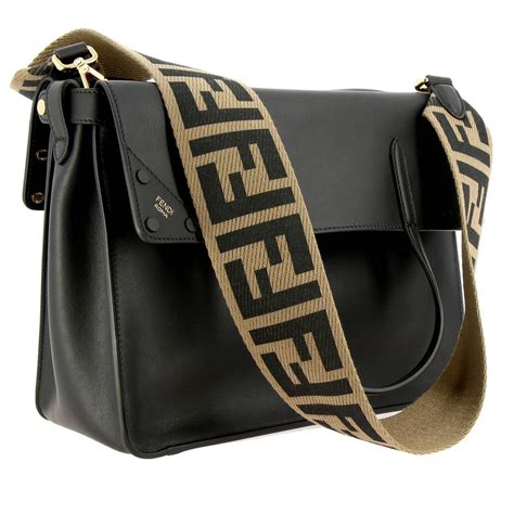 fendi logo crossbody bag|Fendi shoulder strap outlet.